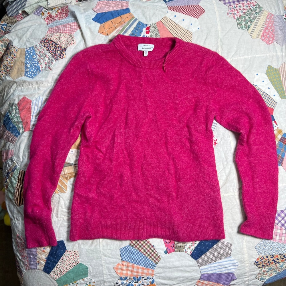 & Other Stories‎ Paris Atelier Fuchsia Pink Alpaca Wool Blend Sweater Small